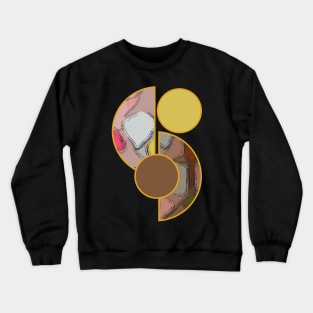 Bright vibrant modern earth tones colors unique original contemporary art 383 Abstract Crewneck Sweatshirt